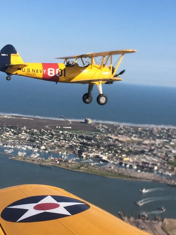 Biplane Rides and Scenic Flights over Mustang Beach